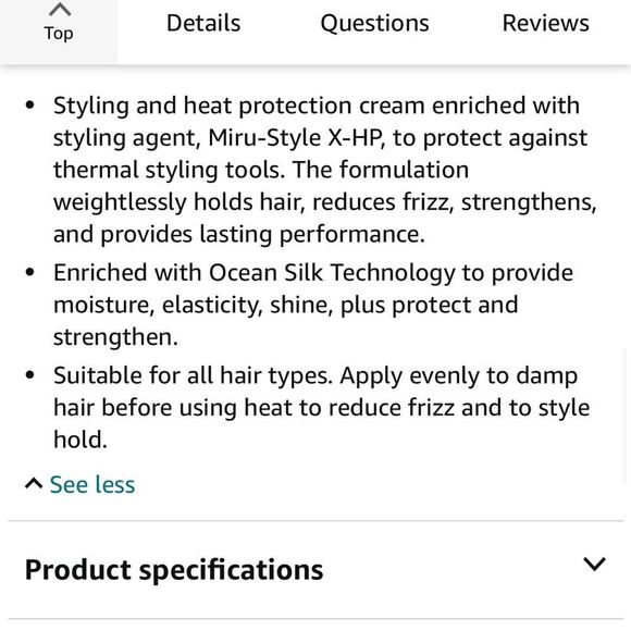 SACHAJUAN UNISEX HAIR PROTECTION FROM HEAT DAMAGE WHILE ADDING MOISTURE & SHINE - Picture 7 of 8